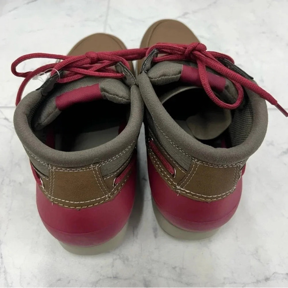 CROCS Men’s Beach Line Boat Chukka Boot Brown & Red Lightweight 10 - Picture 5 of 9